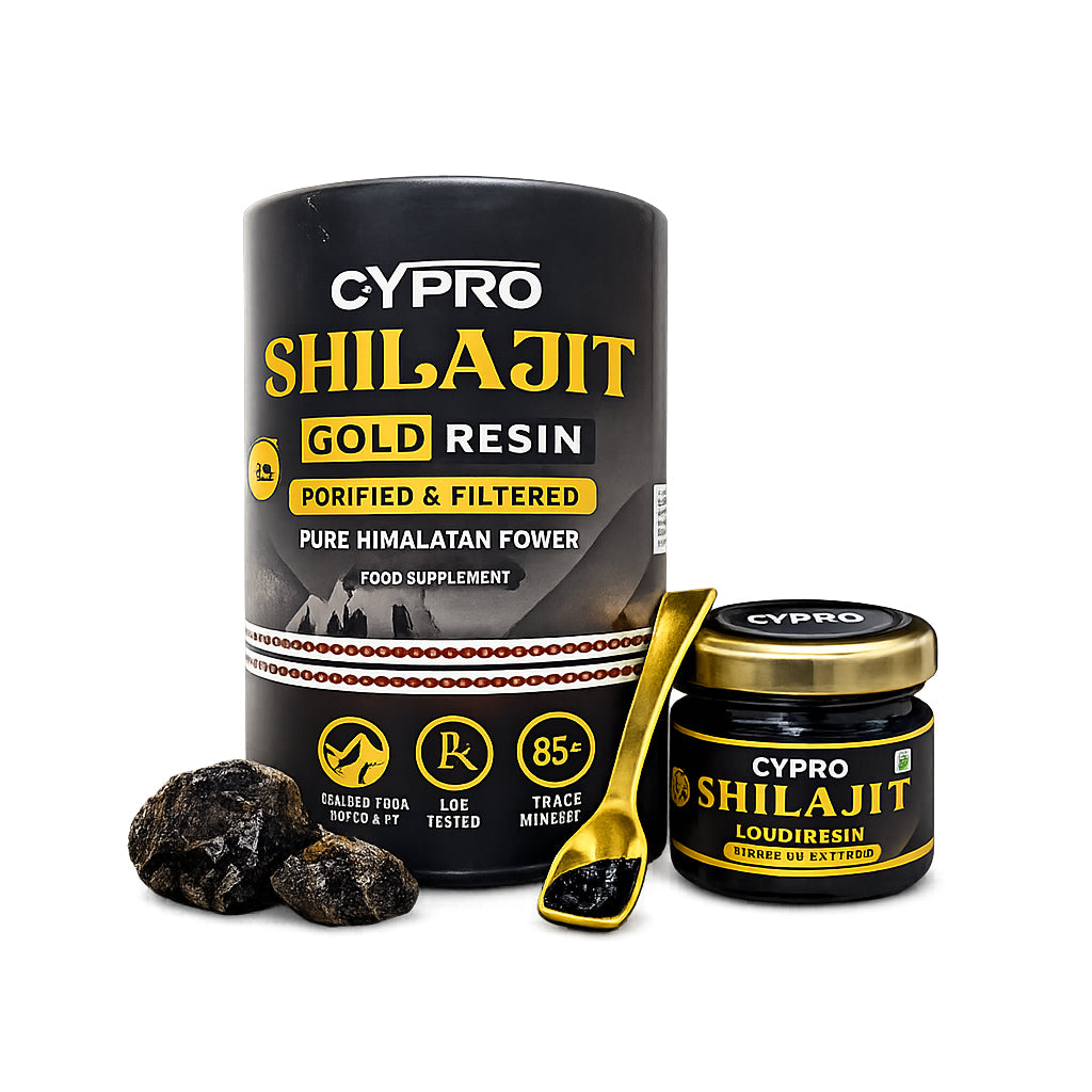 Shilajit Resin + Ashwagandha | 250mg / 100mg | Gold Grade Himalayan Shilajit
