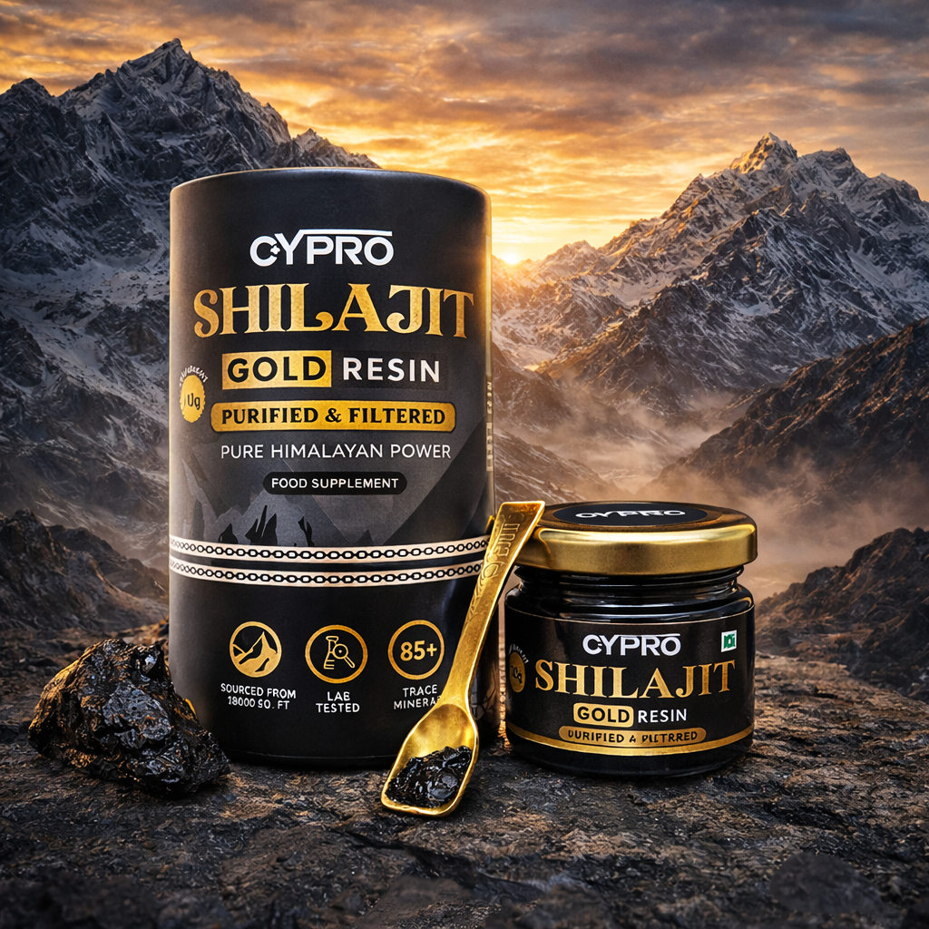 Shilajit Resin + Ashwagandha | 250mg / 100mg | Gold Grade Himalayan Shilajit