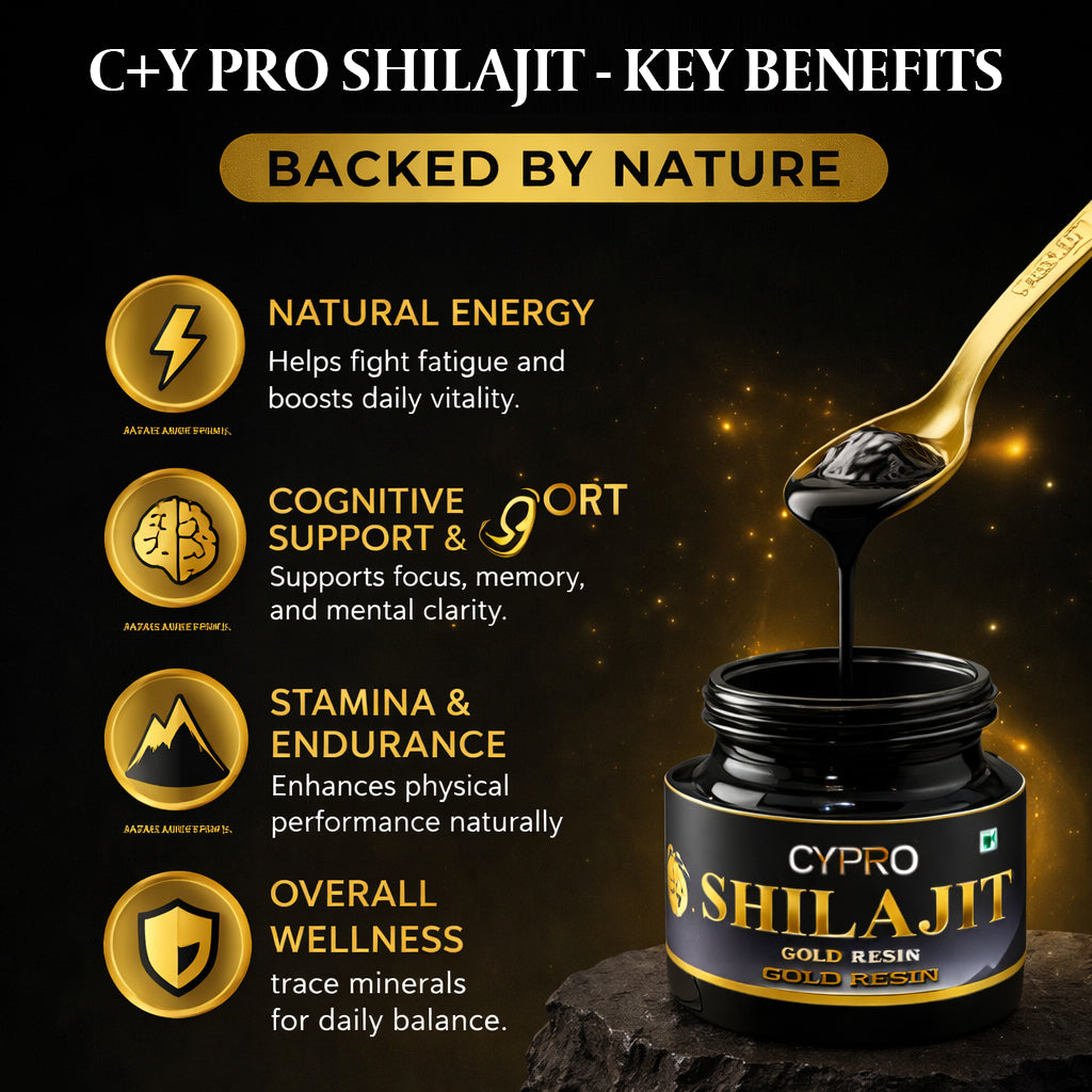 Shilajit Resin + Ashwagandha | 250mg / 100mg | Gold Grade Himalayan Shilajit