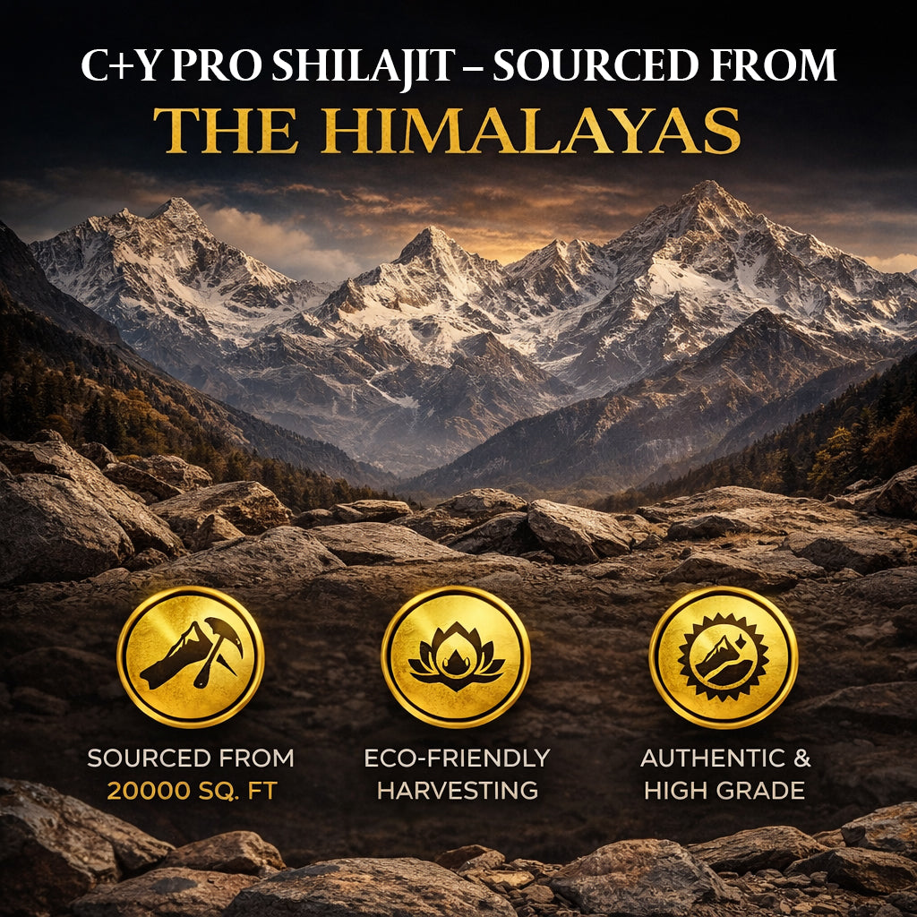 Shilajit Resin + Ashwagandha | 250mg / 100mg | Gold Grade Himalayan Shilajit